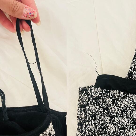 Ethereal vintage 90s goth bodycon midi strap dress Large made in USA witch glam - Picture 8 of 8